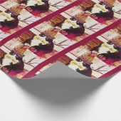 Funny tuxedo kattenpakpapier voor geboortedatum cadeaupapier (Hoek)