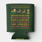 Funny Twas's nacht voor Kerstmis. Blikjeskoeler (Achterkant)