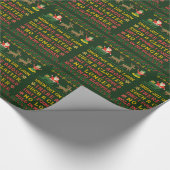 Funny Twas's nacht voor Kerstmis. Cadeaupapier (Hoek)