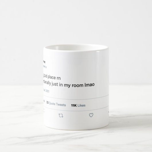 Funny Tweet op een Mok Dorm, Apartement (Center)