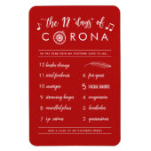 Funny Twelve Days of Corona | Kerstfeestdag Magneet (Verticaal)