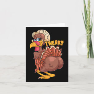 Funny Twerky Dance Cute Love Twerk Dancing Thanksg Kaart