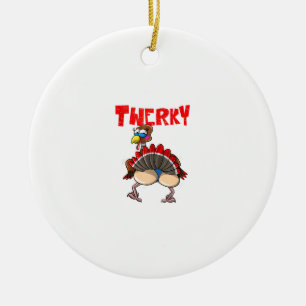Funny Twerky Dance Cute Love Twerk Dancing Thanksg Keramisch Ornament