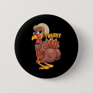 Funny Twerky Dance Cute Love Twerk Dancing Thanksg Ronde Button 5,7 Cm