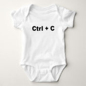 Funny TWINS Design— Ctrl + C (Copy) (1 van 2) Romper (Voorkant)