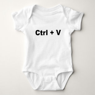 Funny TWINS Design— Ctrl + V (Deeg) (2 van 2) Romper