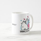 Funny Two Cats Romantic Pun Insepurrable Name Koffiemok (Voorkant rechts)