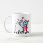 Funny Two Cats Romantic Pun Insepurrable Name Koffiemok (Links)