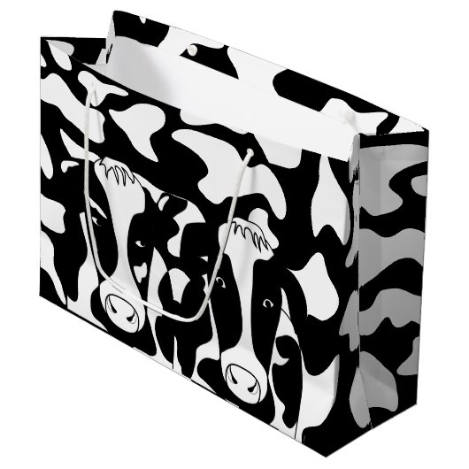 Funny Two Cow Couple Print LGB Groot Cadeauzakje (Voorkant Gekanteld)