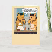 Funny Two Horses die geploegd worden Kaart (Voorkant)
