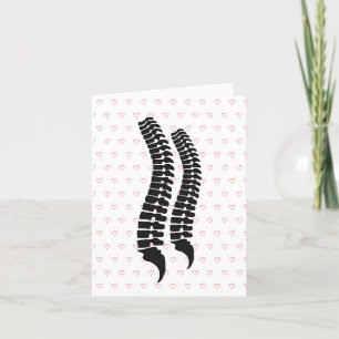 Funny Two Spines Romantic of Valentijn Card Kaart