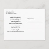 Funny typografie citaat bruiloft behalve datum aankondigingskaart (Achterkant)