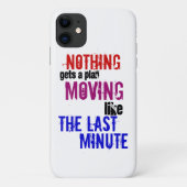 Funny Typografie de laatste minuut spreekster Case-Mate iPhone Case (Achterkant)