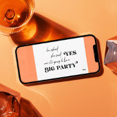 Funny typografie grote casual bruiloft kaart