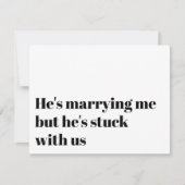 Funny Typography Bridesmaid Voorstel Kaart (Voorkant)