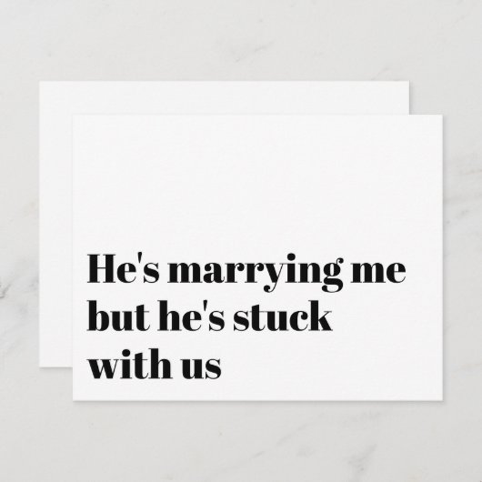 Funny Typography Bridesmaid Voorstel Kaart (Voorkant / Achterkant)