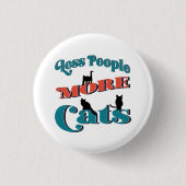 Funny Typography Cats Ronde Button 3,2 Cm (Voorkant)