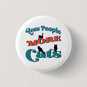 Funny Typography Cats Ronde Button 3,2 Cm
