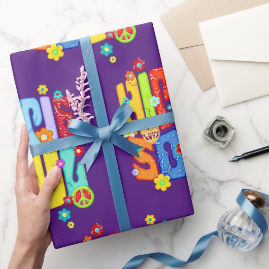 Funny Typography - HIPPIE SOUL 1 Cadeaupapier (Geschenken)