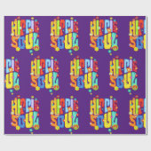 Funny Typography - HIPPIE SOUL 1 Cadeaupapier (Vlak)
