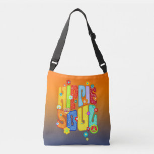 Funny Typography - HIPPIE SOUL 1 Crossbody Tas