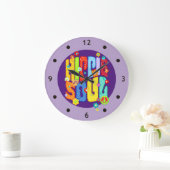 Funny Typography - HIPPIE SOUL 1 Grote Klok (Huis)
