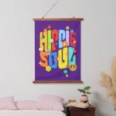 Funny Typography - HIPPIE SOUL 1 Hangend Wandkleed (Slaapkamer)