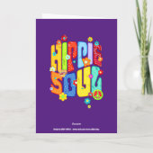 Funny Typography - HIPPIE SOUL 1 Kaart (Achterkant)