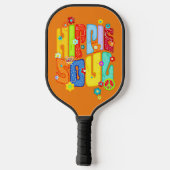 Funny Typography - HIPPIE SOUL 1 Pickleball Paddle (Achterkant)