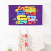 Funny Typography - HIPPIE SOUL 1 Spandoek (Insitu)