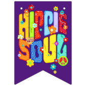Funny Typography - HIPPIE SOUL 1 Vlaggetjes (Eerste vlag)