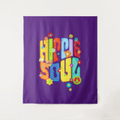 Funny Typography - HIPPIE SOUL 1 Wandkleed (Voorkant)
