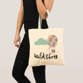 Funny Typography Hot Air Bird Tote Bag (Voorkant (product))