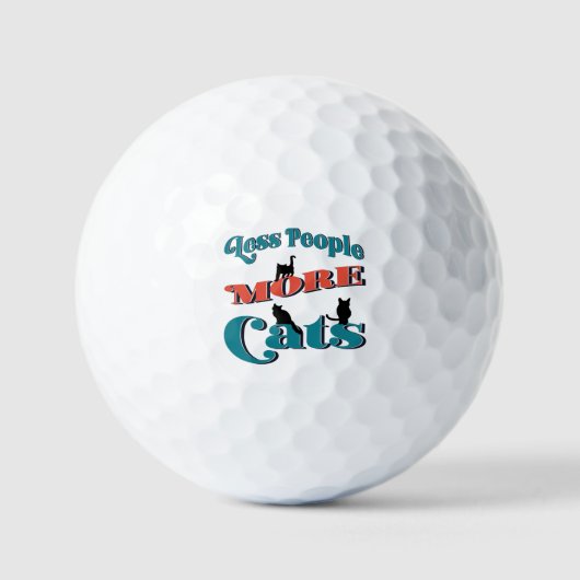 Funny Typography Kitten Cats Golfballen (Voorkant)
