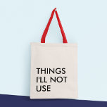 Funny Typography Minimalist Modern Tote Bag<br><div class="desc">Deze canvas tas is een stijlvol en functioneel accessoire dat het beste van beide werelden combineert: leuke en speelse typografie met een minimalistisch design dat het veelzijdig en eenvoudig te draag met elke outfit en een handvol design van verfijning en elegantie aan de algehele look toevoegt. Het typografische ontwerp is...</div>