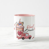 Funny Typography My Girlfriend is Heart Breaker  Mok (Midden)