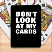 Funny Typography Plays Pokerkaarten