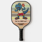 Funny Tyrannosaurus Rex Retro Saur Loser Custom Pickleball Paddle (Voorkant)