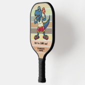 Funny Tyrannosaurus Rex Retro Saur Loser Custom Pickleball Paddle (Links)