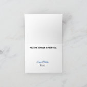 Funny U.S. Border Birthday Cake Card Kaart (Binnen)