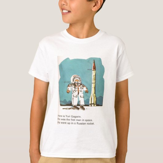 Funny U.S.S.R. Yuri Gagarin Kinder T-Shirt (Voorkant)