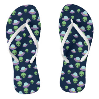 Funny UFO Alien Extraterrestrial Teenslippers