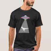 Funny UFO Dinosaur Abduction T-shirt (Voorkant)