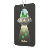 Funny UFO Green Chicken Egg Alien Abduction Luchtverfrisser (Links)