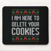 Funny Ugly Christmas Sweater Computer Geek Christm Muismat (Voorkant)