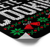 Funny Ugly Christmas Sweater Computer Geek Christm Poster (Hoek)