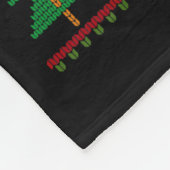 Funny Ugly Christmas Sweater Emotional Suprt Cowor Fleece Deken (Hoek)