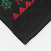 Funny Ugly Christmas Sweater Emotional Suprt Cowor Fleece Deken (Hoek)