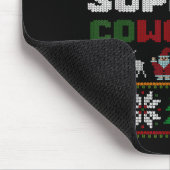 Funny Ugly Christmas Sweater Emotional Suprt Cowor Muismat (Hoek)