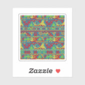 Funny Ugly Christmas Sweater Pattern Holiday Sticker (Vel)